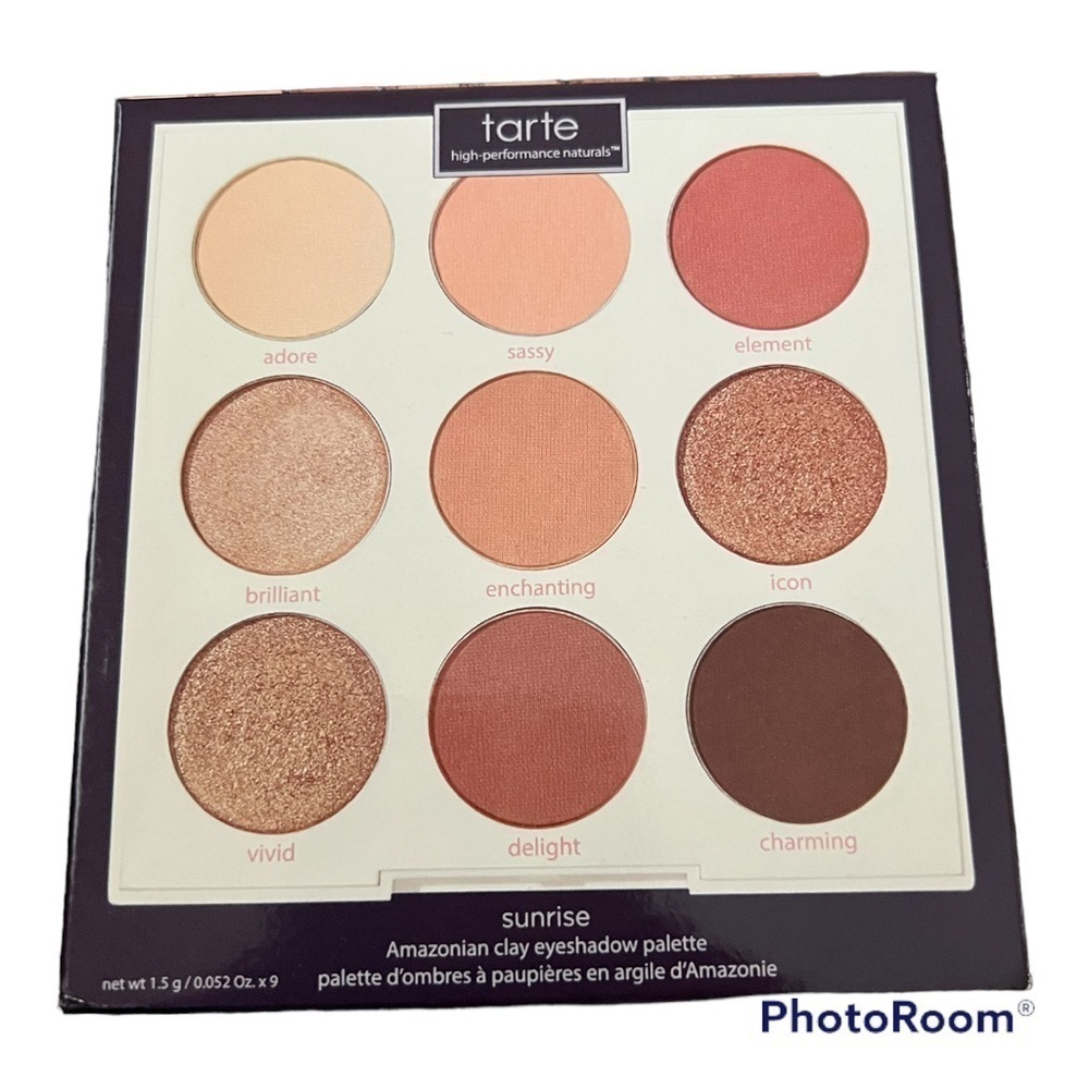 🆕 tarte Eye Shadow Palette Sunrise 9 Blendable Nudes 🧳 Great for Travel 🧳 - Picture 3 of 4
